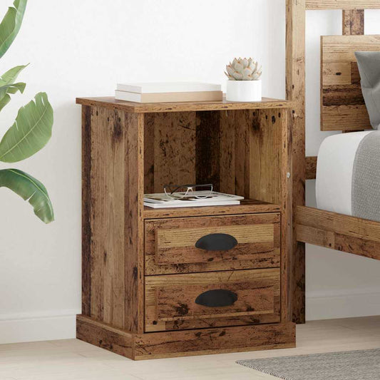 Bedside Cabinet Old wood 43 x 36 x 60 cm Engineered wood