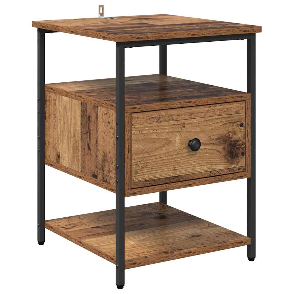 Bedside Cabinet Old wood 40 x 42 x 56 cm Engineered wood