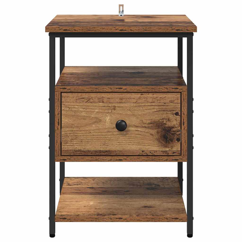 Bedside Cabinet Old wood 40 x 42 x 56 cm Engineered wood