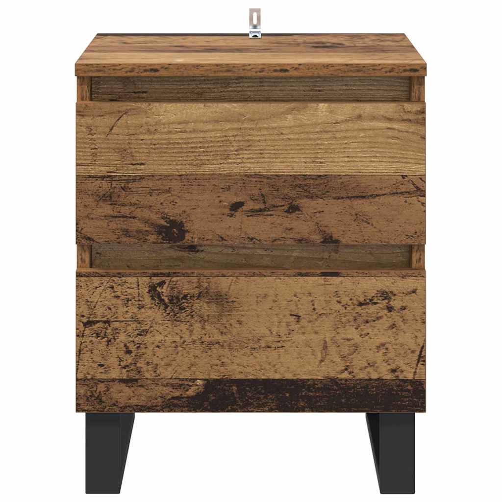 Bedside Cabinet Old wood 40 x 35 x 50 cm Engineered wood