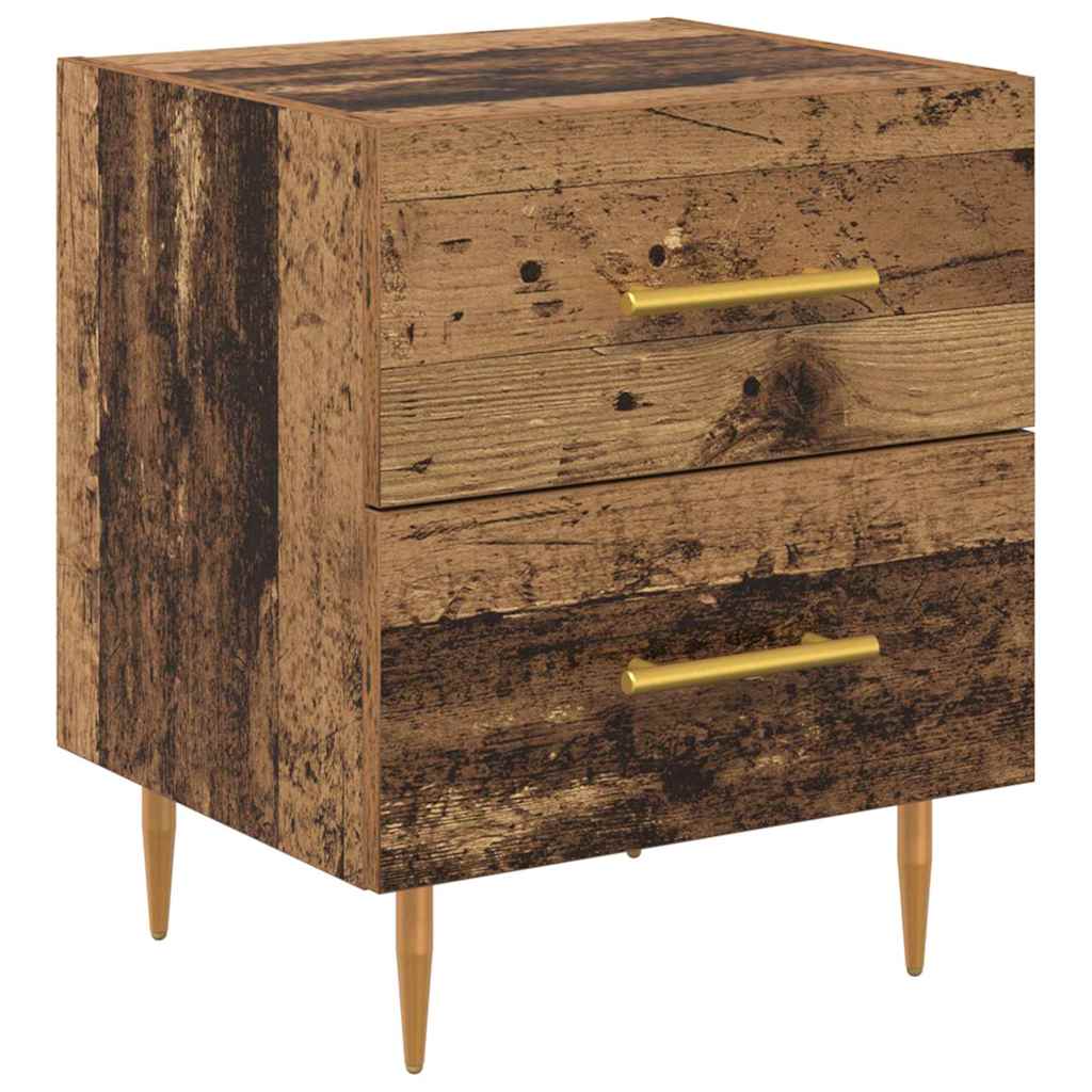 Bedside Cabinet Old Wood 40 x 35 x 47.5 cm Engineered Wood