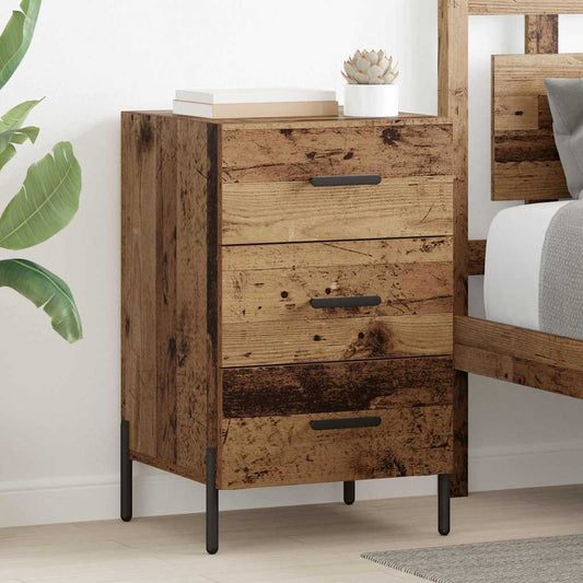 Bedside Cabinet Old wood 40 x 40 x 66 cm Engineered wood
