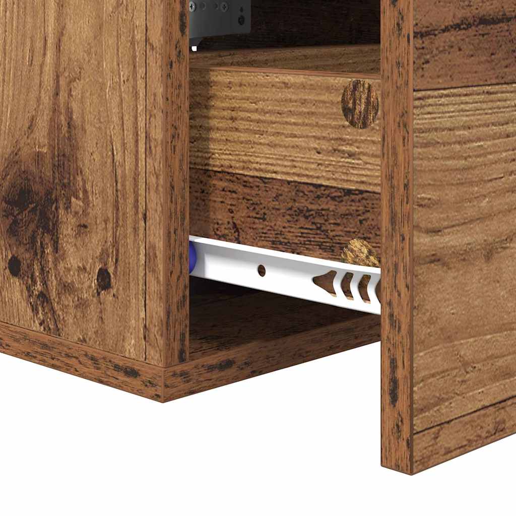 Bedside Cabinet Old Wood 35 x 35 x 20 cm Engineered Wood