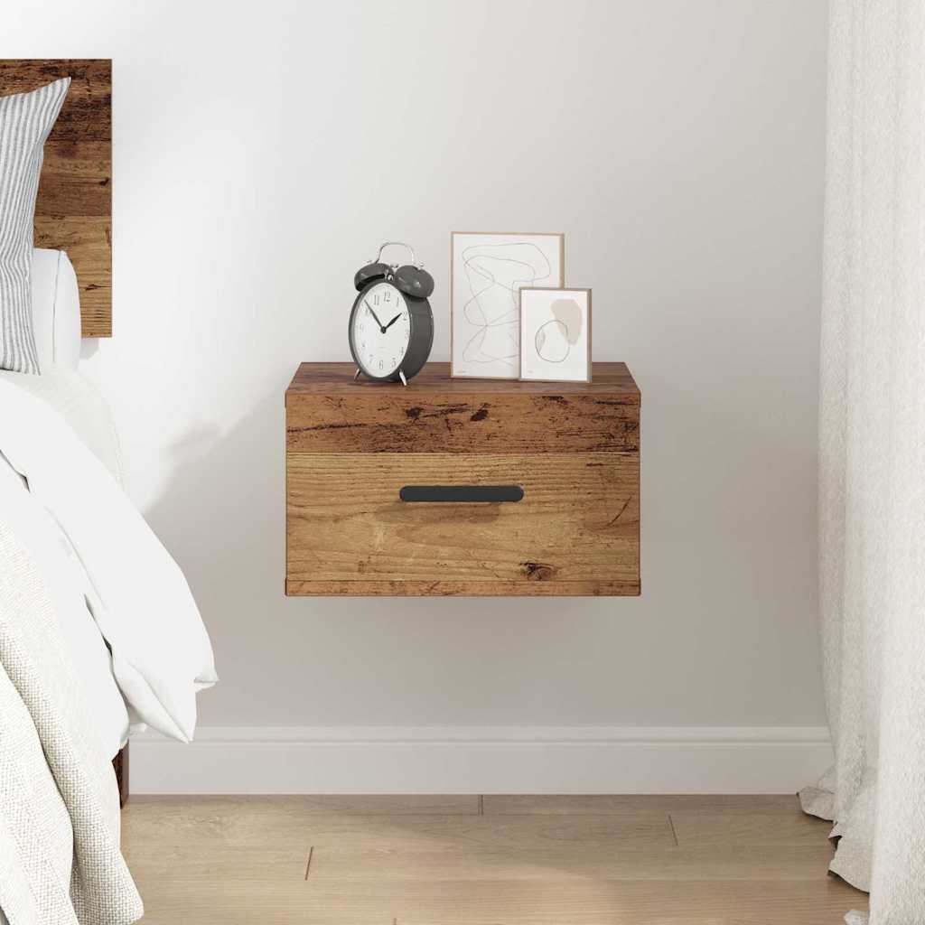 Bedside Cabinet Old Wood 35 x 35 x 20 cm Engineered Wood