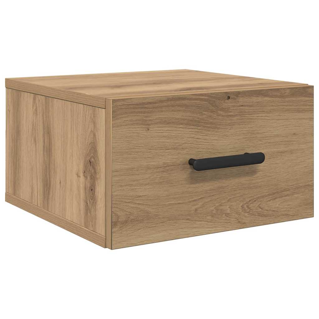Bedside Cabinet Wall-mounted 2 pcs Artisan Oak 35 x 35 x 20 cm