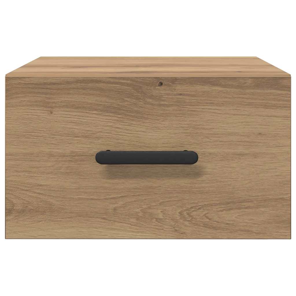 Bedside Cabinet Wall-mounted 2 pcs Artisan Oak 35 x 35 x 20 cm