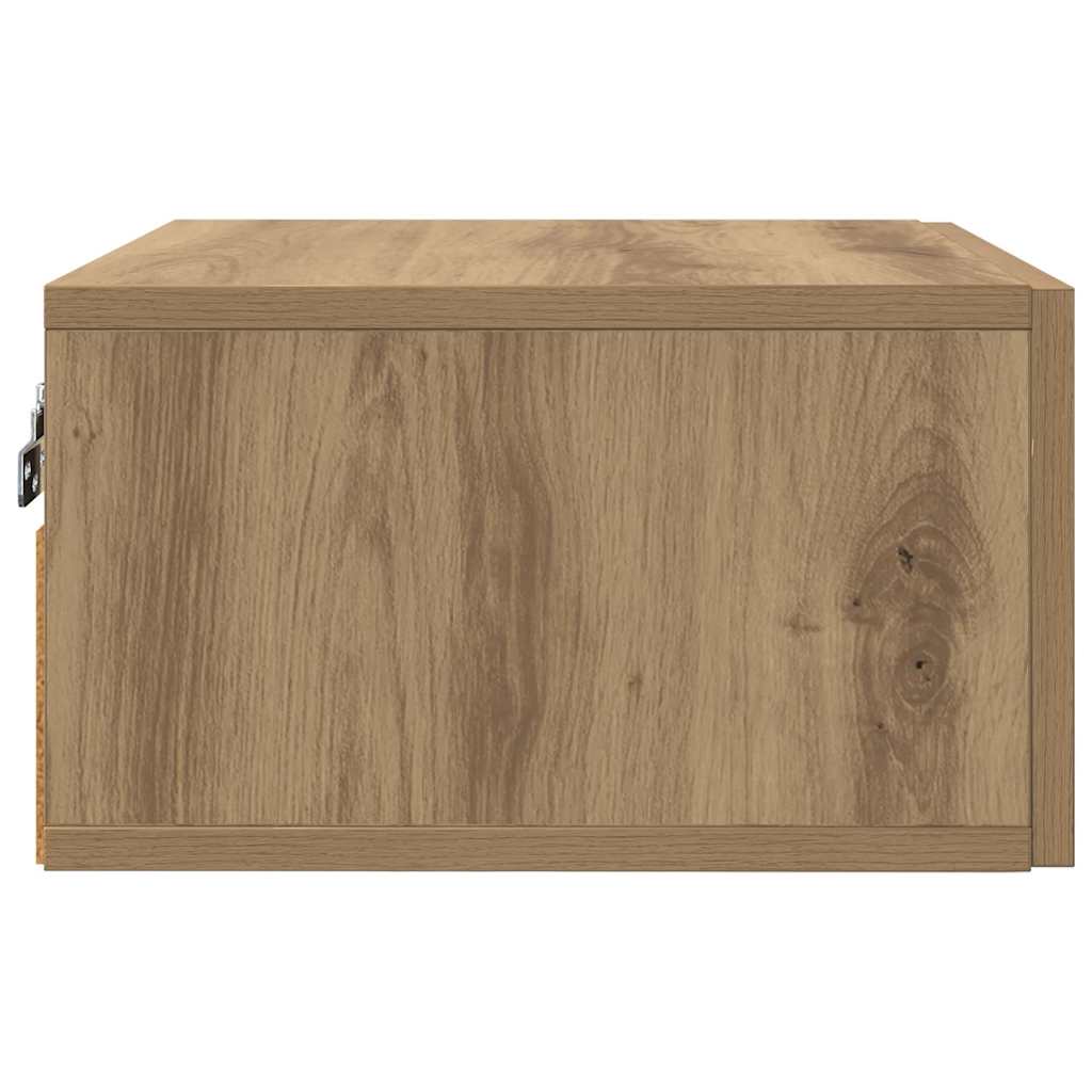 Bedside Cabinet Wall-mounted 2 pcs Artisan Oak 35 x 35 x 20 cm