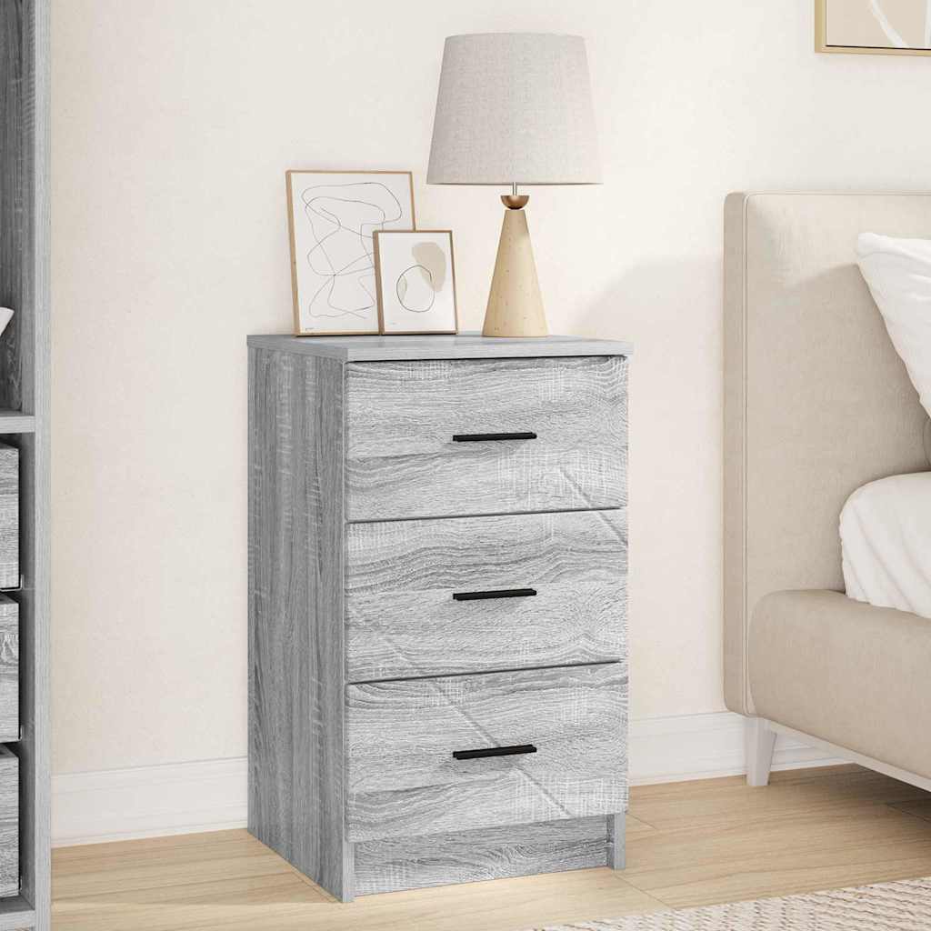 Bedside Cabinet Grey sonoma 38 x 38 x 66 cm Engineered wood