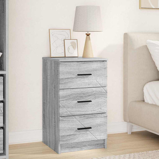 Bedside Cabinet Grey sonoma 38 x 38 x 66 cm Engineered wood