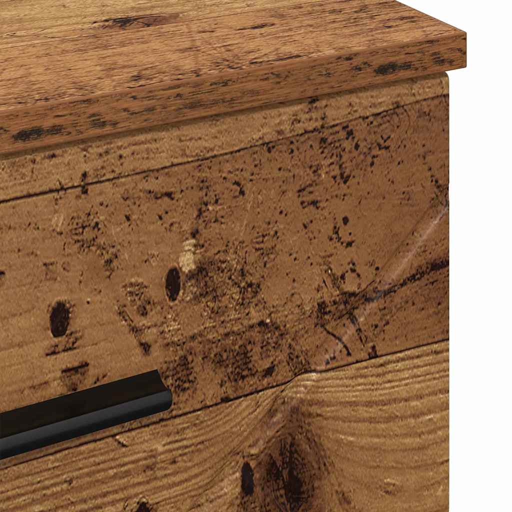 Bedside Cabinet Old wood 38 x 38 x 66 cm Engineered wood