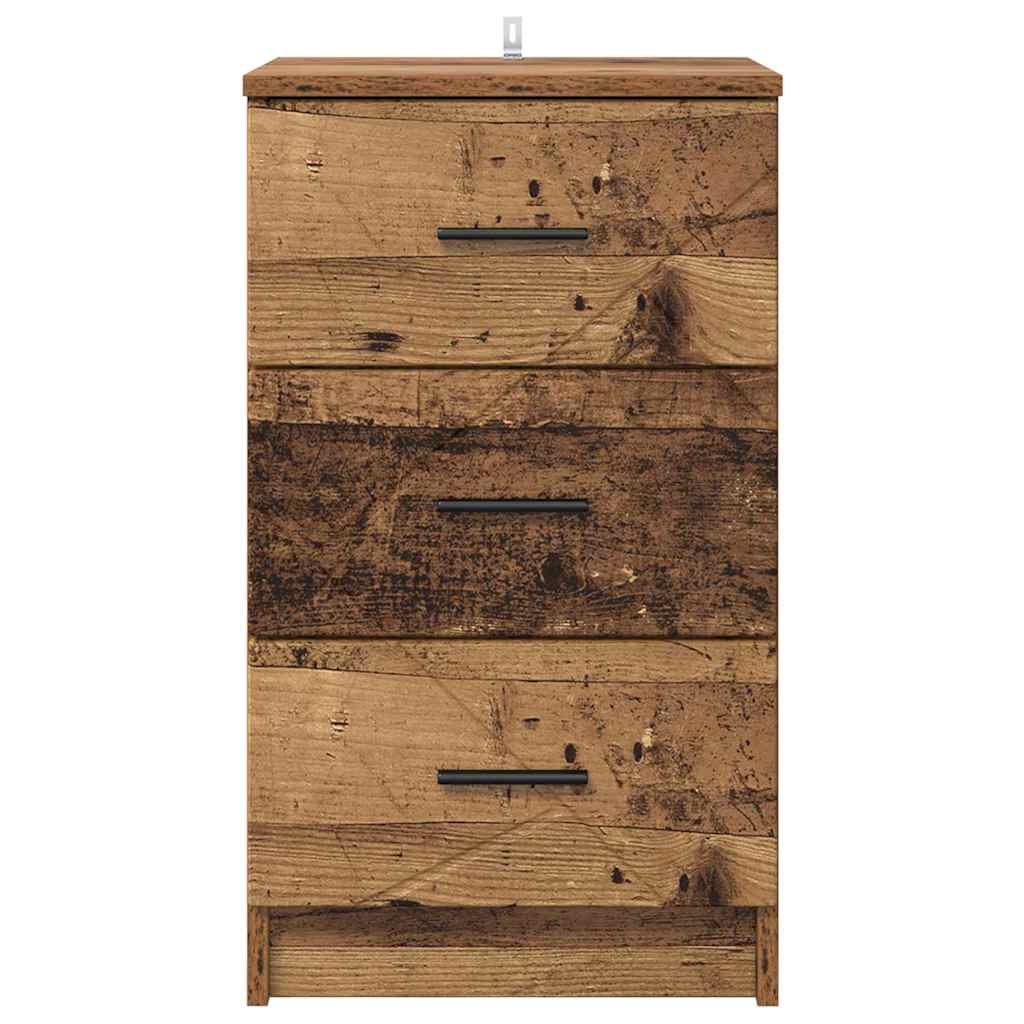 Bedside Cabinet Old wood 38 x 38 x 66 cm Engineered wood