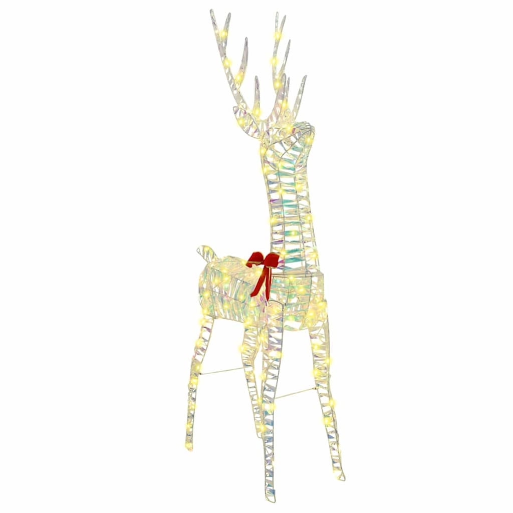 3D Reindeer with 140 LEDs Warm white 128 cm PET