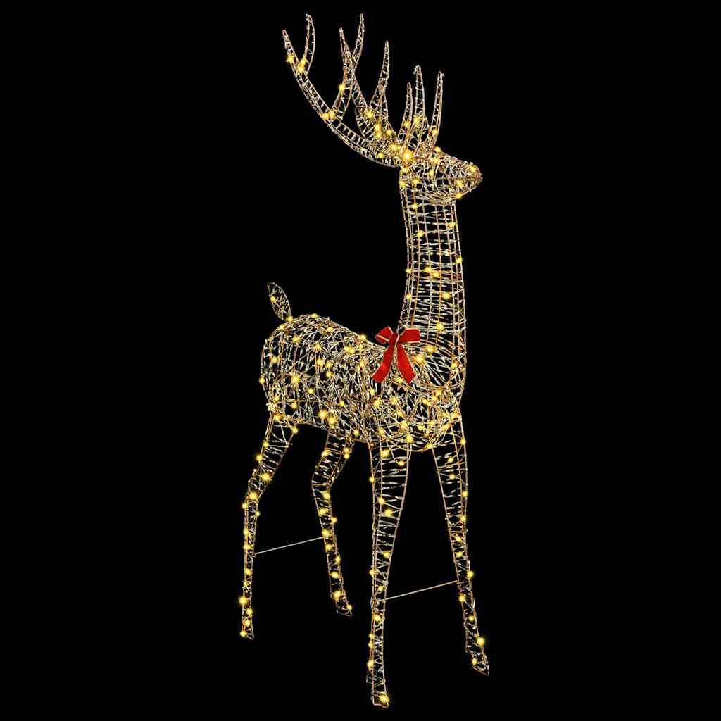 3D Reindeer with 250 LEDs Warm white 180 cm PET