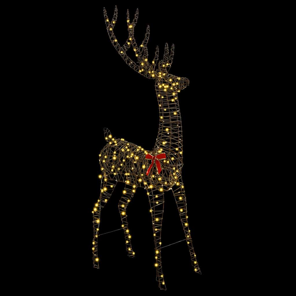 3D Reindeer with 250 LEDs Warm white 180 cm Rattan