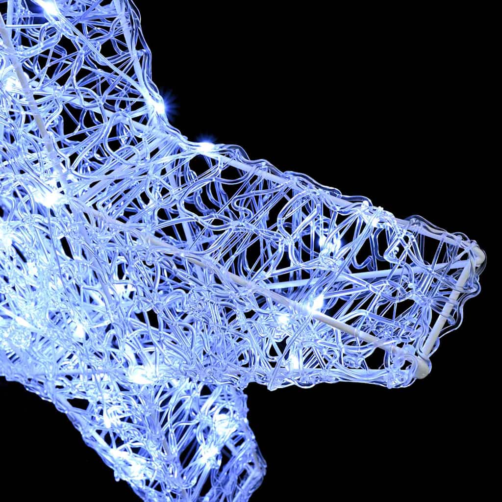 3D Star with 50 LEDs Cold white 55 x 53.5 x 10 cm Acrylic