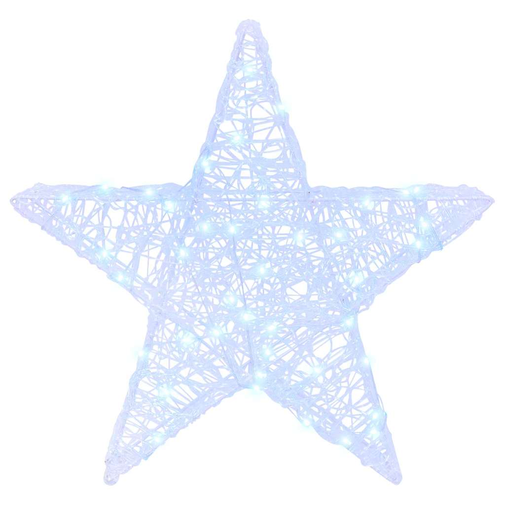 3D Star with 50 LEDs Cold white 55 x 53.5 x 10 cm Acrylic