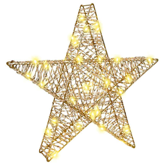 3D Star with 50 LEDs Warm white 55 x 52.5 x 9 cm PET