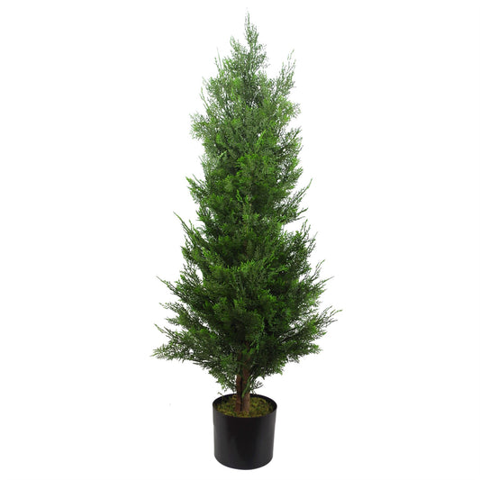 Deluxe 120cm Realistic Artificial Cypress Topiary - Perfect for Indoor & Outdoor Decor!