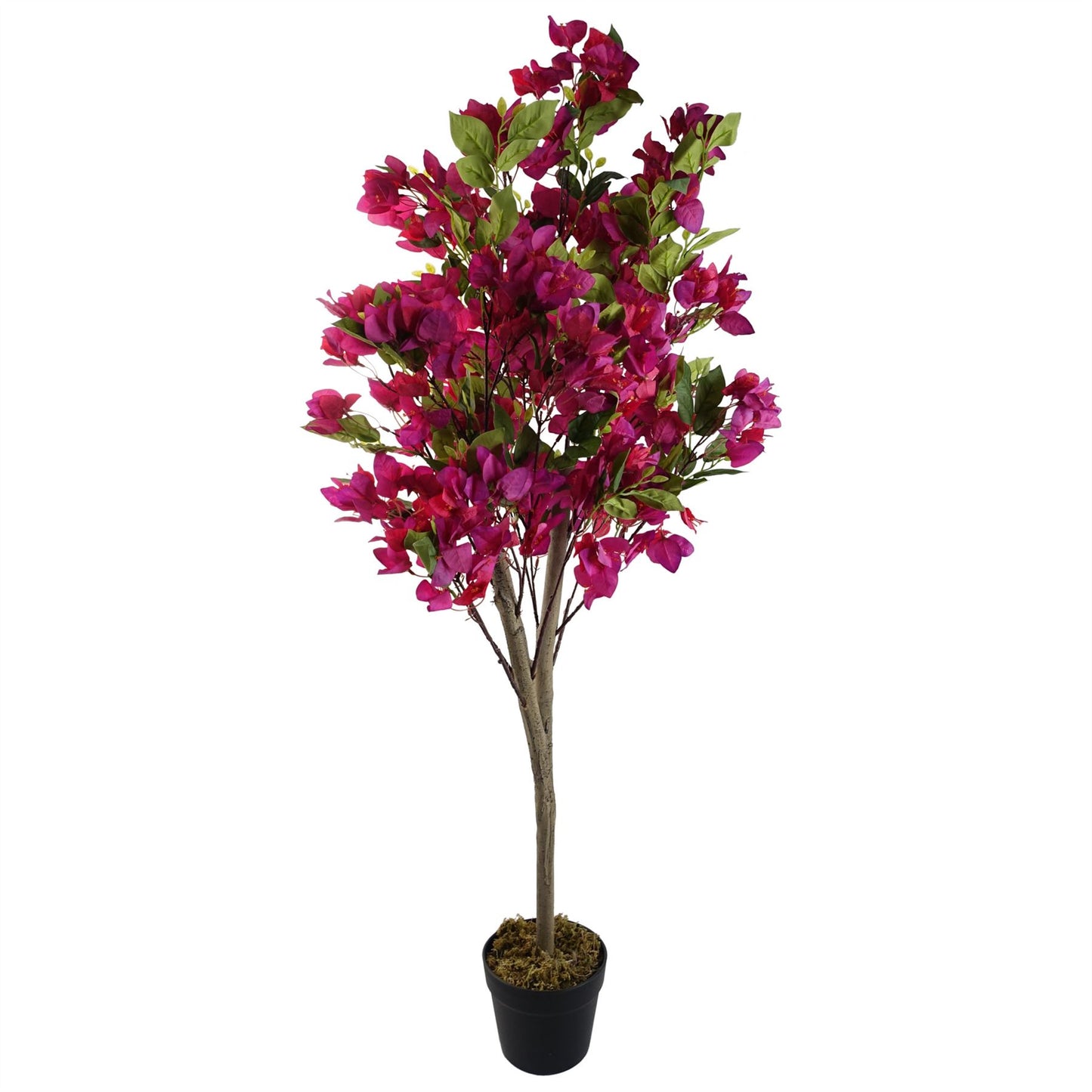 Vibrant 120cm Artificial Pink Bougainvillea Tree - No Watering Needed!