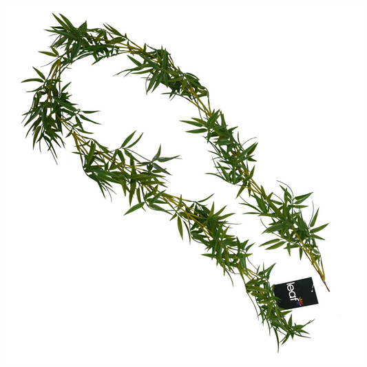 Realistic 180cm Artificial Bamboo Hanging Garland – Effortless Natural Decor!