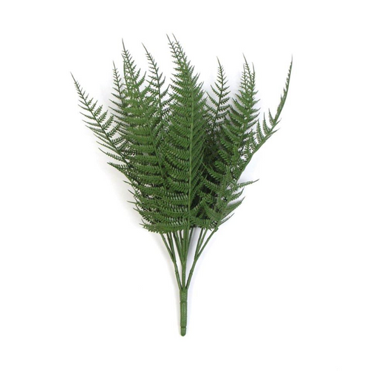 35cm Fireproof Artificial Fern Stem - Effortless Greenery for Any Space!