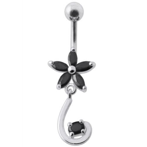 Sparkling Jeweled Star Belly Ring - Dazzle in Style!