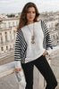 Cozy Reyna Striped Batwing Knit Jumper - Trendy & Comfortable Style!