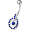 Vibrant Jeweled Banana Bar Belly Ring – Dazzle with Style!