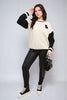 Edgy Erica Round Neck Rock & Roll Jumper - Elevate Your Style!