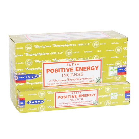 12 Packs of Positive Energy Incense Sticks by Satya