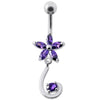 Sparkling Jeweled Star Belly Ring - Dazzle in Style!