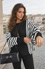 Cozy Reyna Striped Batwing Knit Jumper - Trendy & Comfortable Style!