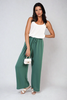 Chic & Cozy: Sabrina Drawstring Waist Wide Leg Trousers for Effortless Style!