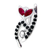 Trendy Jeweled Cat Belly Ring - Stylish 316L Surgical Steel & Sterling Silver!