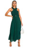 Slay in Style: Pleated Crossover Maxi Dress for Effortless Elegance!