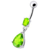 Trending Teardrop Jewel Belly Ring - Elevate Your Style Instantly!