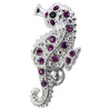 Stunning Jeweled Reverse Dangling Sea Horse Belly Ring - 14g Surgical Steel