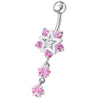 Trendy Jeweled Star Belly Ring - Surgical Steel & Sterling Silver Delight!