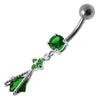 Trendy Sterling Silver Dangling Belly Ring – Stylish Body Jewelry for You!