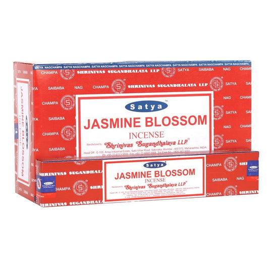 12 Packs of Jasmine Blossom Incense Sticks by Satya