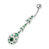 Trendy Curved Sterling Silver Belly Ring - 14G Surgical Steel Style!