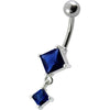 Trendy SS Banana Bar Belly Ring - Stunning Sterling Silver Charm!