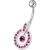 Vibrant Jeweled Banana Bar Belly Ring – Dazzle with Style!