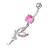 Trendy Angel Charm Jeweled Belly Ring - Elevate Your Style!