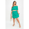 Chic Jessica Off Shoulder Belted Mini Dress - Flaunt It with Confidence!