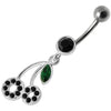 Trendy Cherry Drop Belly Ring - Elegant Body Jewelry for Fashion-Forward Shoppers!