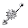 Enchanting Royal Heart Jeweled Belly Ring - Elevate Your Style Today!