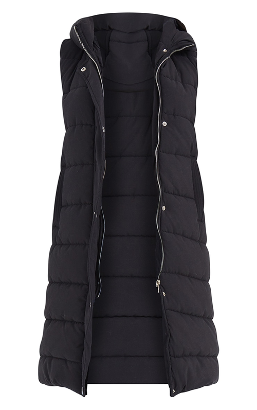 Chic Sleeveless Hooded Puffer Gilet - Stay Warm in Style!