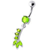 Trendy Sterling Silver Curved Bar Belly Ring - Dazzle in Style!