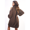 Chic Bria High Neck Oversized Open Shoulder Knit Jumper - Winter Essential!